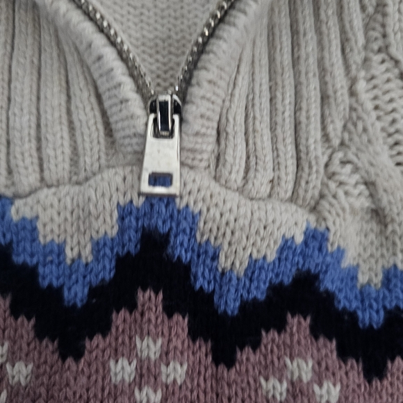 Penn Penningtons 1X 1/4 Zip Knit Sweater Perfect for Holidays - Picture 3 of 12